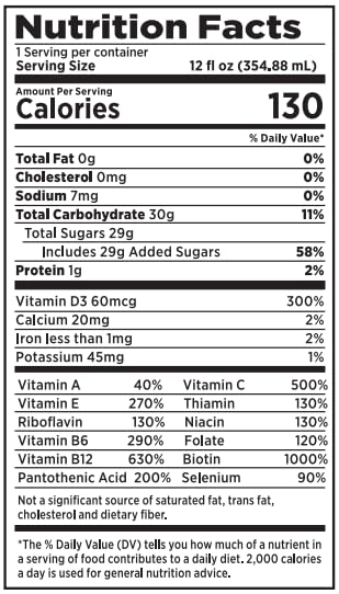 BodePRO Verve Original Energy Drink | Natural Caffeine from Coffee Beans | Packed with Vitamin B12 Vitamin C A B E and Minerals | Antioxidant-Rich | Tropical Flavor | 12oz | Healthy Energy Drink