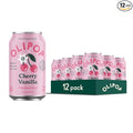 OLIPOP Prebiotic Soda Pop Cherry Vanilla A New Kind of Soda Packed with Prebiotics Fiber and Botanicals Gluten Free GMO Free 12oz (12-Cans)