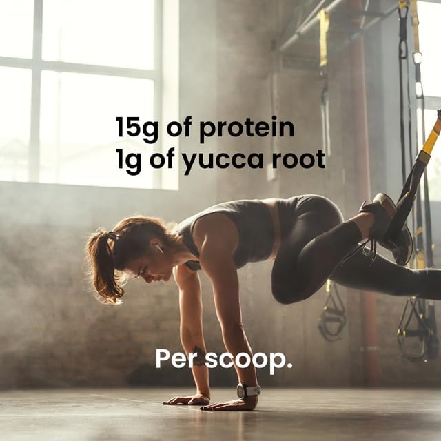 Hydrolyzed Beef Collagen Peptides Powder with Cordyceps &amp Yucca Root - Supports Muscle Recovery Gut &amp Joint Health - Mango Flavor Protein Powder 10oz
