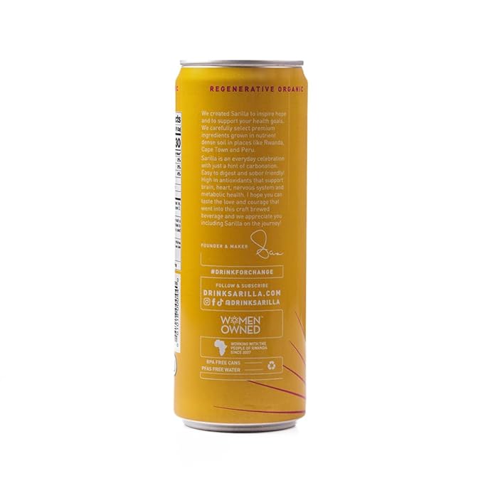 Sarilla Nonalcoholic Lemon Tea Spritzer – Lightly Sparkling Real Brewed Organic Black Tea with a Zesty Citrus Finish Low Calorie 12-Pack