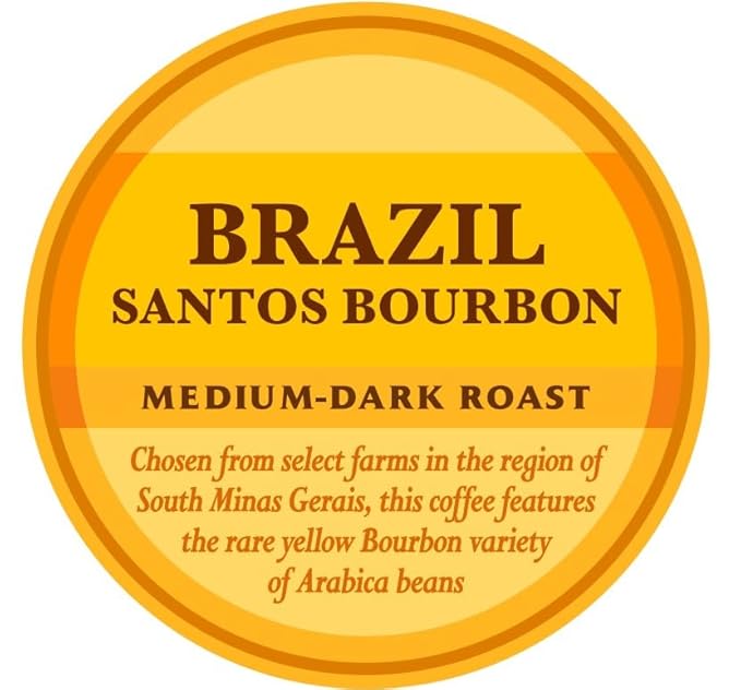 Community Coffee Private Reserve Brazil Santos Bourbon Whole Bean Coffee Medium-Dark Roast 32 Ounce Bag (Pack of 4)