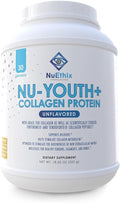 NuEthix Formulations Nu-Youth + Collagen Protein Collagen Peptides May Help Support Bones and Joints Dietary Supplement 30 Servings