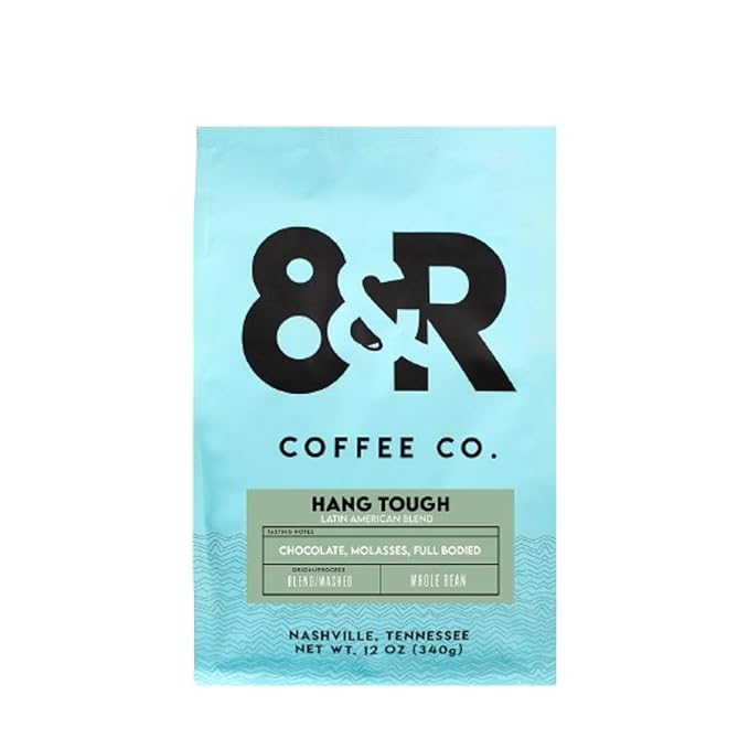 Hang Tough Latin American Blend - Roasted by 8th &amp Roast Coffee Co. - Whole Bean Coffee - 12 Ounce Bag
