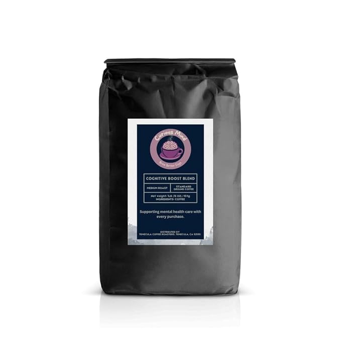 Curious Mind Coffee Ground Gourmet Coffee (12 oz Endorphin Blend)