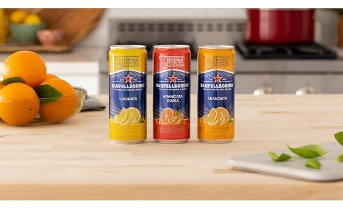 San Pellegrino 14 Pack Sparkling Fruit Soda Variety – Includes Cherry Lemon – Orange Lemon Grapefruit Blood Orange Prickly Pear Pomegranate Orange – Refreshing Citrus Drinks