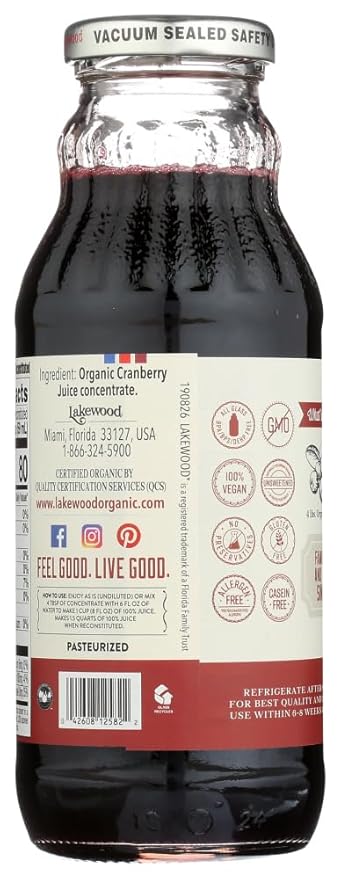 Lakewood - Organic Cranberry Concentrate - 12.5 oz.
