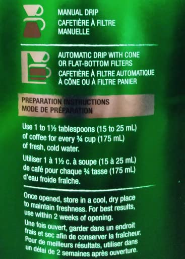 President's Choice Gourmet Decaffeinated Medium Roast Fine 100% Arabica Coffee 875g/30.9 oz. {Imported from Canada}