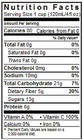 Lyons ReadyCare 100% Apple Juice with Fiber for Digestive Health - 4 fl oz Cups (48 Pack)