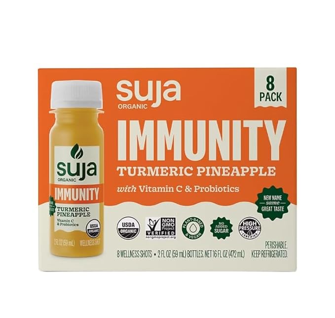 Organic Immunity Defense Shot Variety Pack | Ginger &ampTurmeric and Elderberry Wellness Shot | 16 pk./2 fl. oz