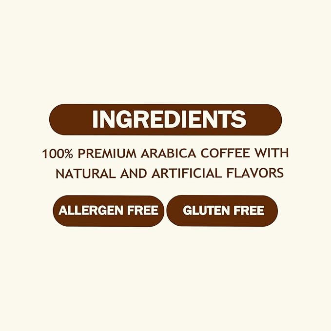 STEEP + BREW DECAF Hazelnut Creme Coffee | Premium Arabica Flavored Coffee | Ground | Light Roast | 10 oz | PACK OF 6