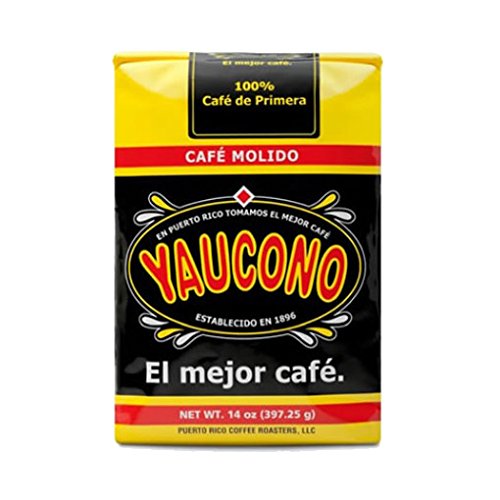 Puerto Rican Variety Pack Ground Coffee - 2 (Yaucono And Cafe Oro) Local Favorites In 14 Ounce Bags - Includes Two Envelopes Of Sason Accent