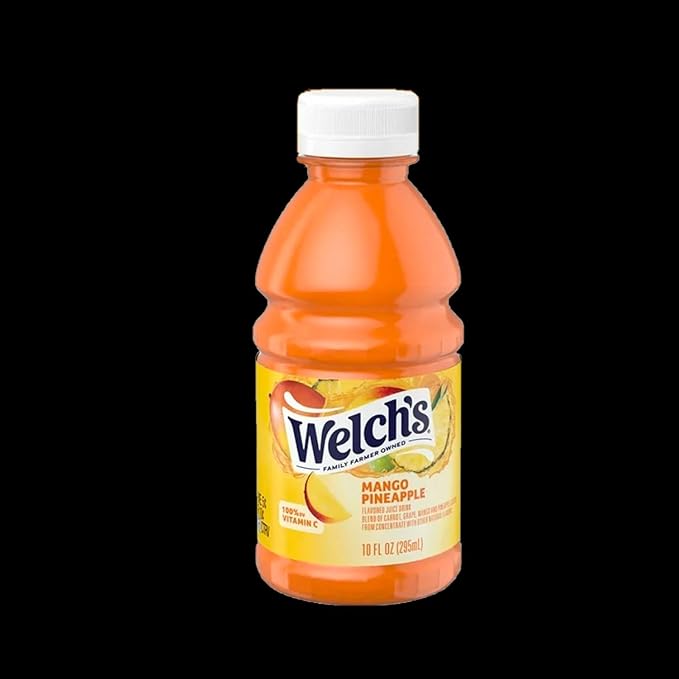 Welch’s Mango Pineapple Juice Drink 10 fl oz Plastic Bottle 24 Pack + 2 Reusable Snack Bags by KOOL8SHOP Infinite Deals