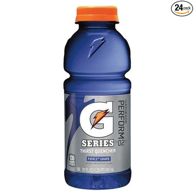 Gatorade Sports Drink Ready To Drink Fierce Grape 24Pk 20 Fl Oz