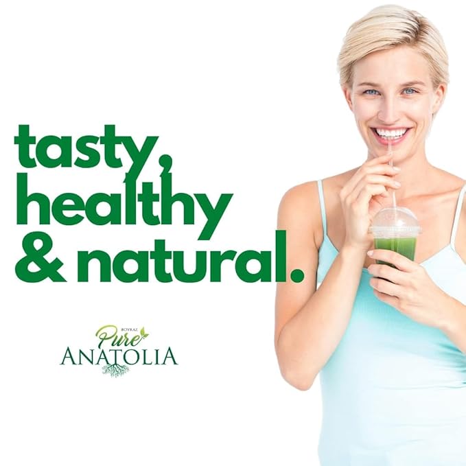 Organic Green Detox Juice by Pure Anatolia Apple Spinach Lemon Ginger mix juice USDA Organic Fruit and Vegetables Juice Vegan No added Sugar Pack of 6