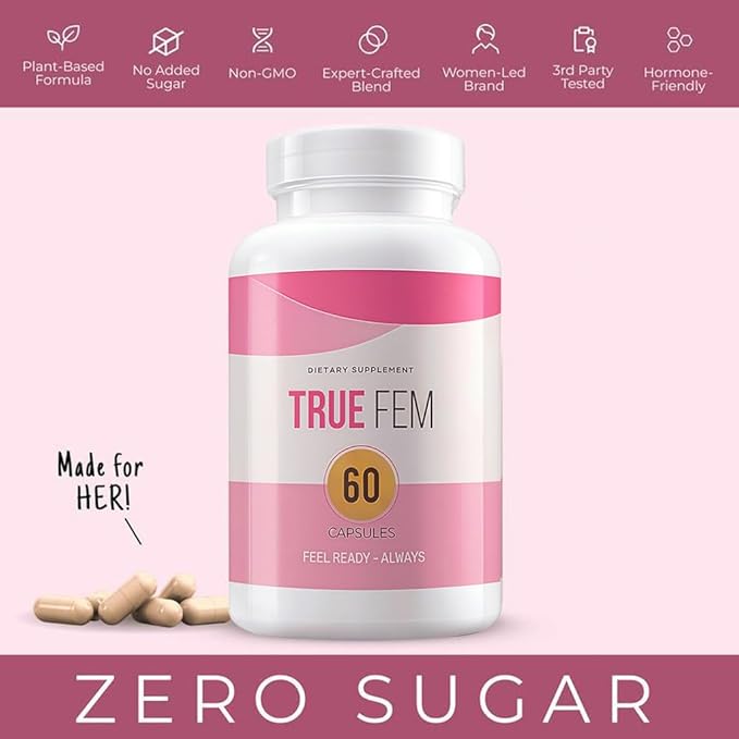 13-in-1 Vitamin Truefem 13-in-1 Capsules Vegan Non-GMO – Botanical Blend for Women’s Daily Balance