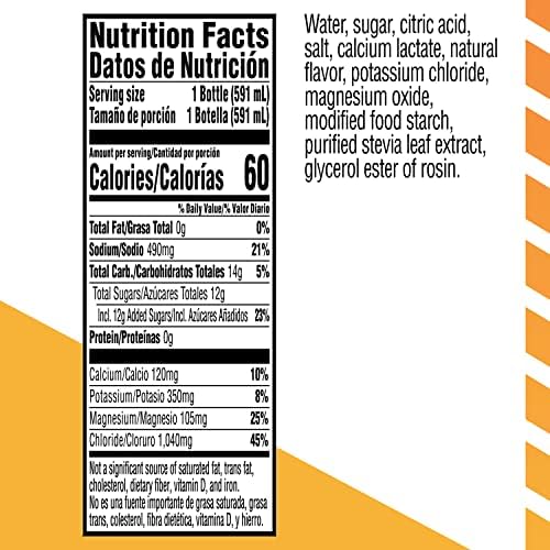 Gatorlyte Rapid Rehydration Electrolyte Drink Cherry Lime Specialized Blend of 5 Electrolytes Lower Sugar No Artificial Sweeteners No Artificial Flavors 20 fl oz Bottles (12 Pack)