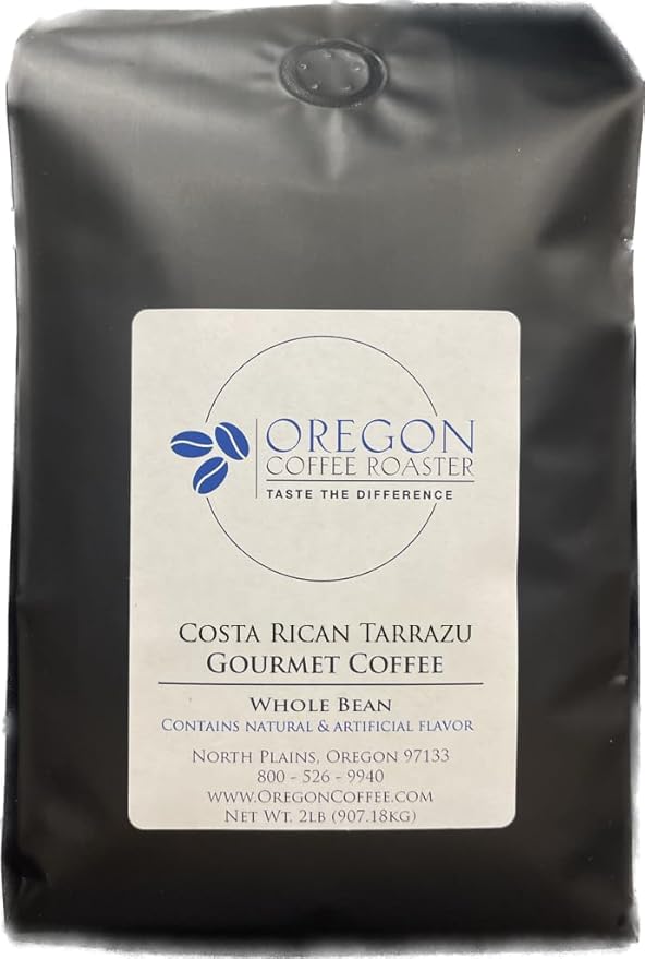Oregon Coffee Roaster Costa Rican Tarrazu Premium Gourmet Ground Coffee K-CUP GRIND 32oz (2 lbs) bag
