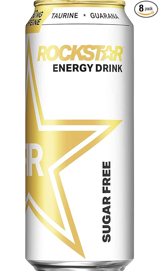 Rockstar Sugar Free Energy Drink 16 Ounce (8 Cans)
