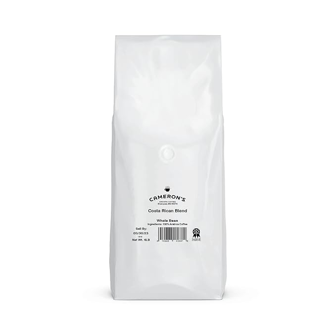 Cameron's Coffee Roasted Whole Bean Coffee Costa Rica Blend 4 Pound