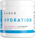 Kaged Electrolyte Hydration Powder Hydracharge Pink Lemonade Sports Drink for Men and Women Pre Post Intra Workout Supplement 60 Servings