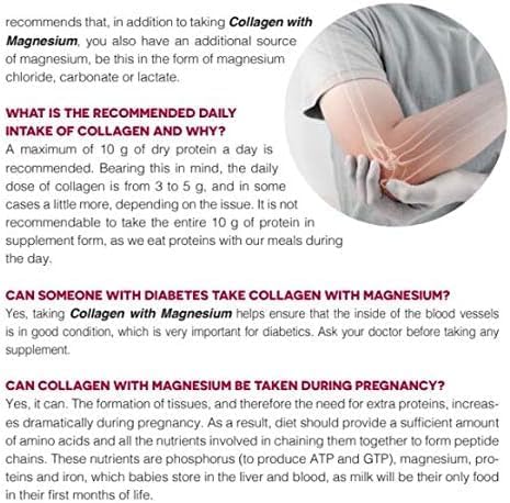 Ana Maria LaJusticia 2 Pack Collagen with Magnesium - 180 Tablets. Skin Rejuvenation Nervous System Support Bone and Teeth Health