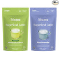 Dawn to Dusk Bundle - Organic Matcha Green Tea Powder and Lavender Latte - Matcha from Shizuoka Japan Calming Lavender Powder