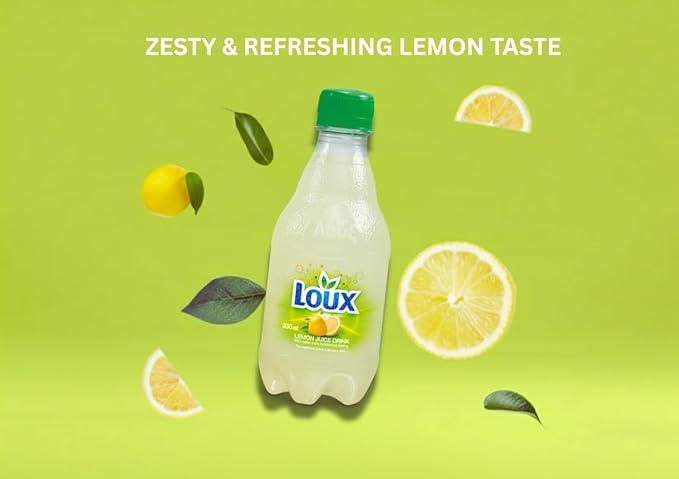 Loux | Greek Soft Drink | Lemon | Pack of 12 | 330ml