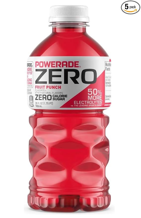 DD's Powerades Zero (28 oz 5 pk Fruit Punch)