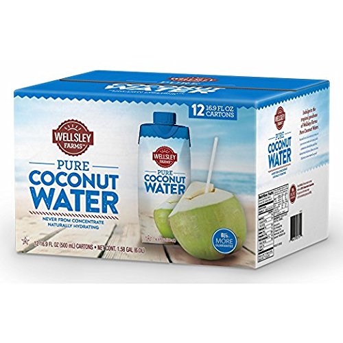 Wellsley Farms Pure Coconut Water 12 Count