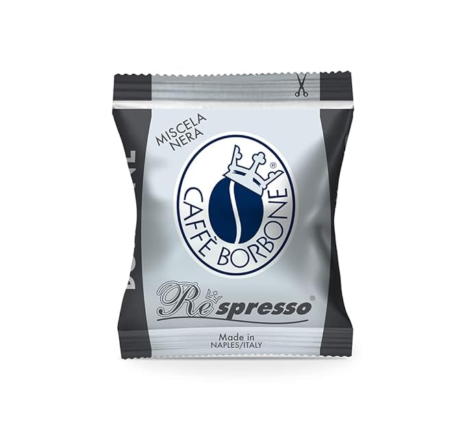 Caffè Borbone Black Blend Nespresso Compatible Espresso Coffee Pods 100 Count Espresso Pods