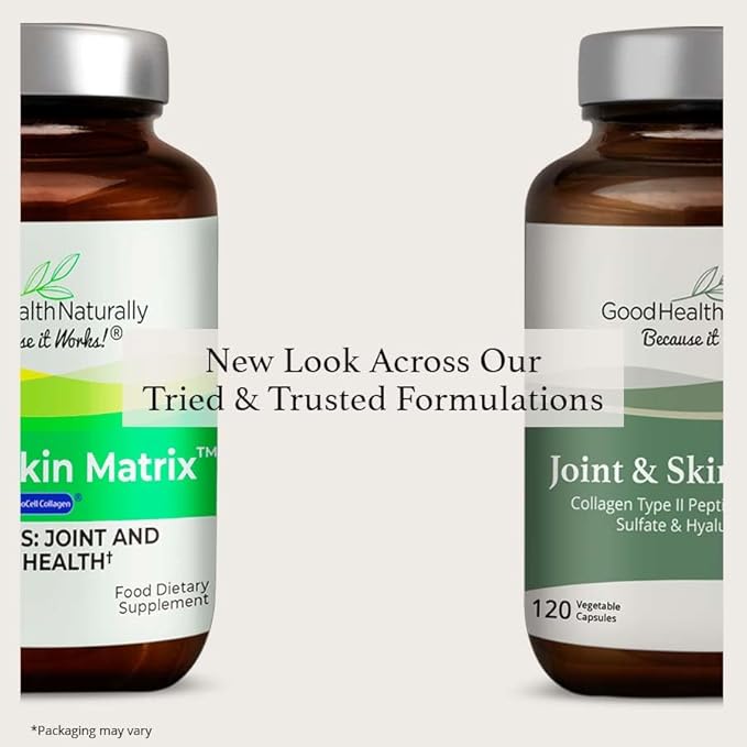Joint and Skin Matrix - Collagen and Protein Supplement for Joint Skin Hair Nails | 120 Capsules - Good Health Naturally