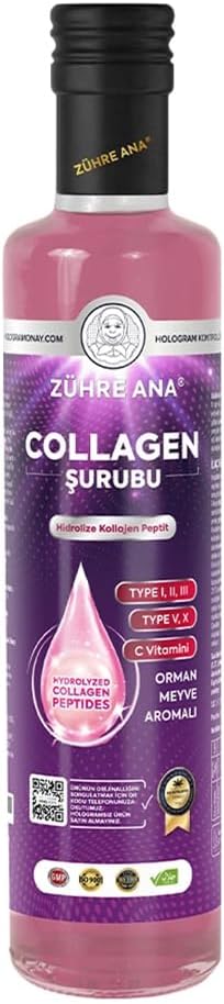 Natural Collagen Liquid 250ml - Hydrolyzed Collagen for Skin Joints and Hair - Unflavored &amp Easy to Absorb