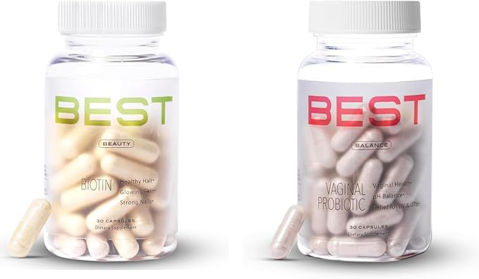 Best Biotin Collagen Keratin + Vaginal Probiotics Bundle