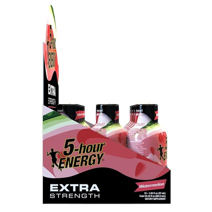 5 Hour Energy Extra Strength Watermelon Shots 1.93 Fluid Ounce - 216 per case