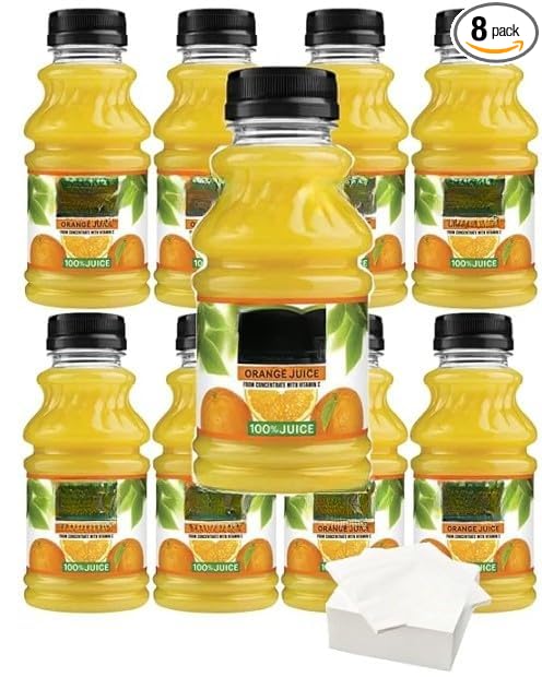 Orange Juice 10 oz Bottles Pack of 8
