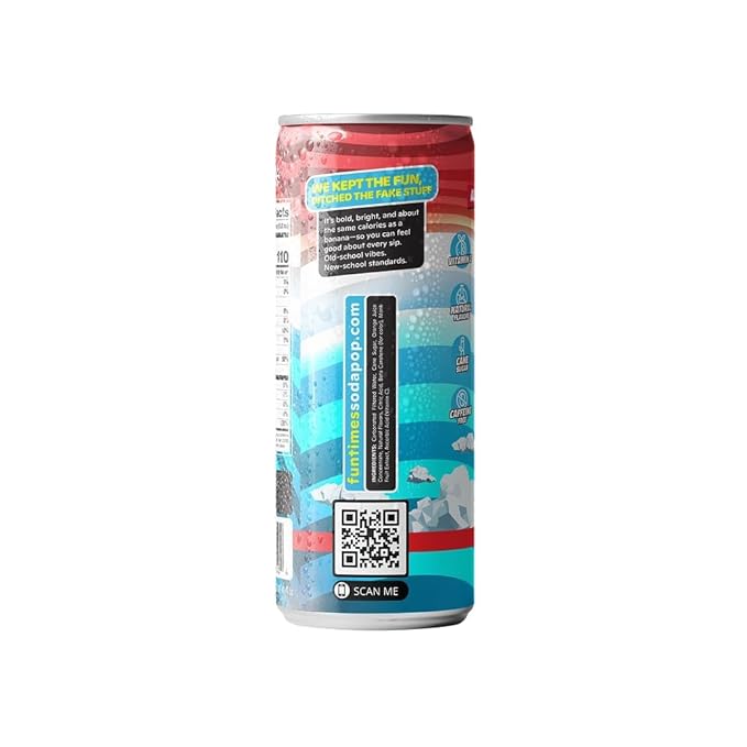 Fun Times Soda Pop (12 Pack Blueberry Rasberry)