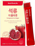 Pomegranate Collagen Stick Jelly – Low Molecular Fish Collagen 1000mg Pomegranate Flavor Korean Collagen Jelly 10 Sachets