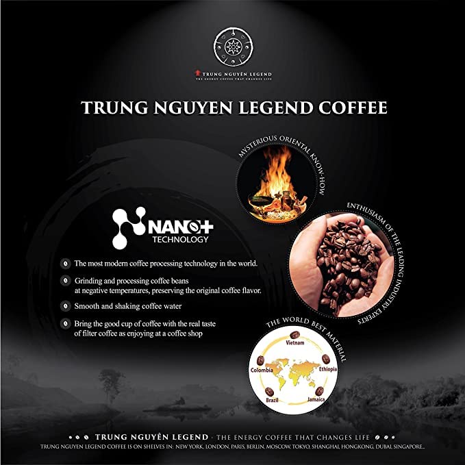 Trung Nguyen Legend — Classic — 3 in 1 Premium Instant Coffee — Finely Milled Coffee Beans Non-dairy Creamer &amp Sugar — Strong and Bold — Instant Vietnamese Coffee (50 Single Serve Packets 2-Pac