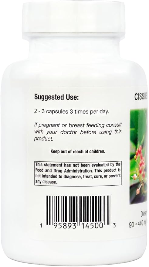 Supreme Nutrition Cissus Supreme 90 Pure Winged Treebine Vegetarian Capsules
