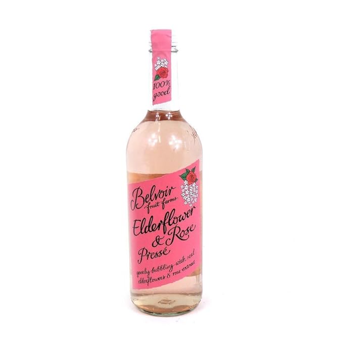 (2 Pack) - Belvoir Elderflower &amp Rose Presse | 750ml | 2 Pack - Super Saver - Save Money