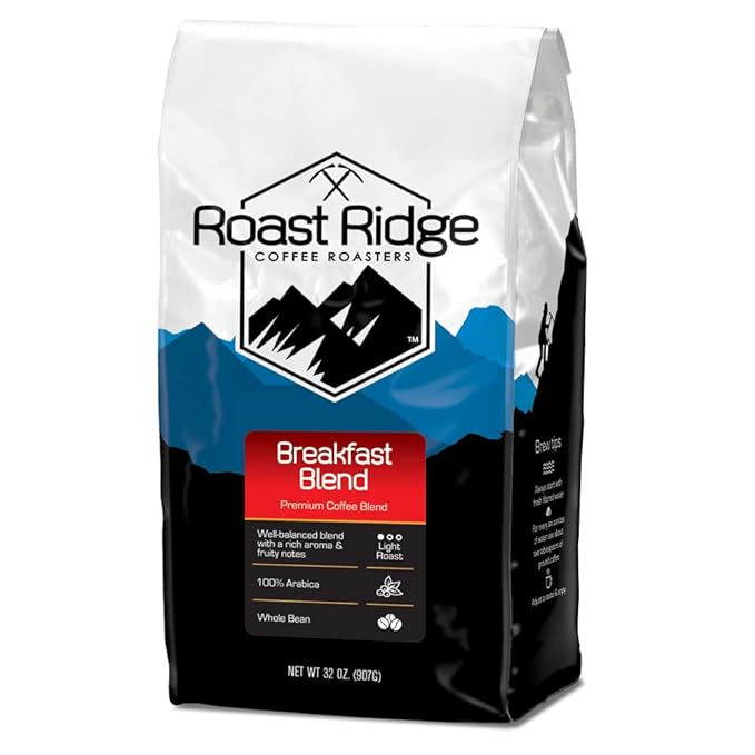 Roast Ridge Whole Bean Coffee Light Roast Breakfast Blend 2 lb.