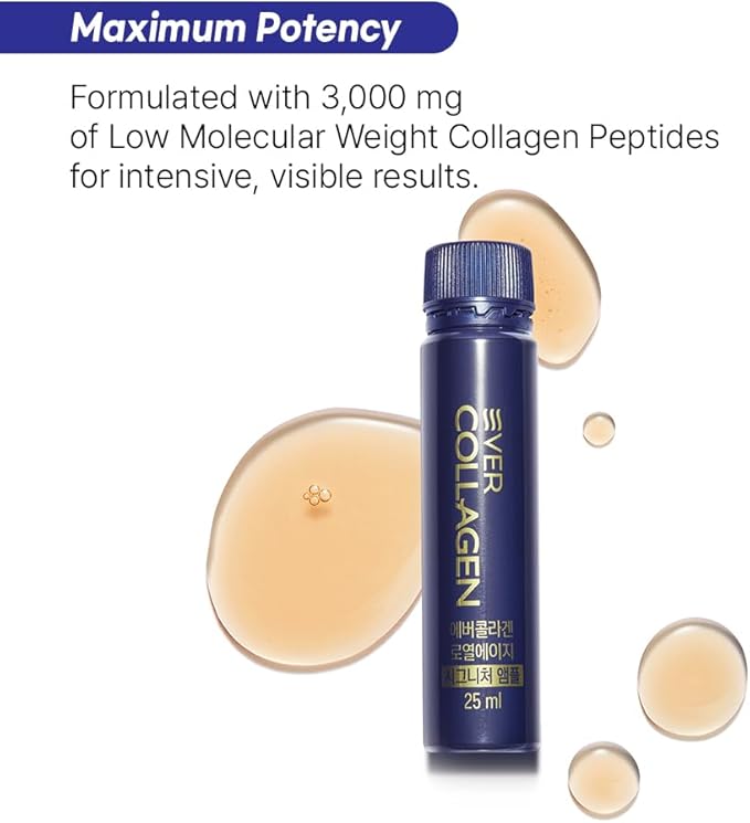 Loyal Age Signature Ampoule - Liquid Marine Multi Collagen Drink 3000mg Low Molecular Collagen Peptides Drinkable Supplement for Hair Skin Nail (1 Bottle Per Day 14 Bottles)