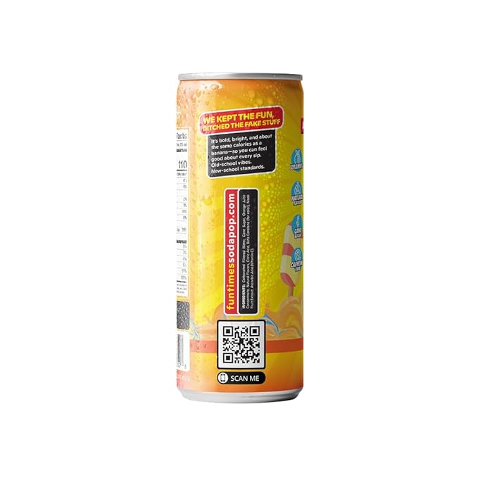 Fun Times Soda Pop (12 Pack Orange Creme)