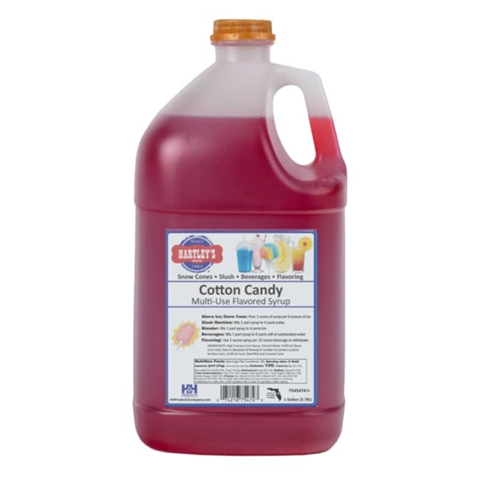 Hartley's Multi-Use Flavored Syrup 1 Gallon (Cotton Candy)