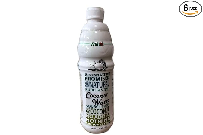 Coconut Water 100% Natural - 42.27fl oz (Pack of 6)