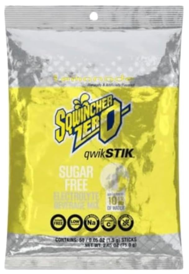 Sqwiincher Zero Qwik Stik Electrolyte Powder Hydration Drink Mix Multi Flavors - 0.05 0z Packet - (500 Pack Assorted Flavors)