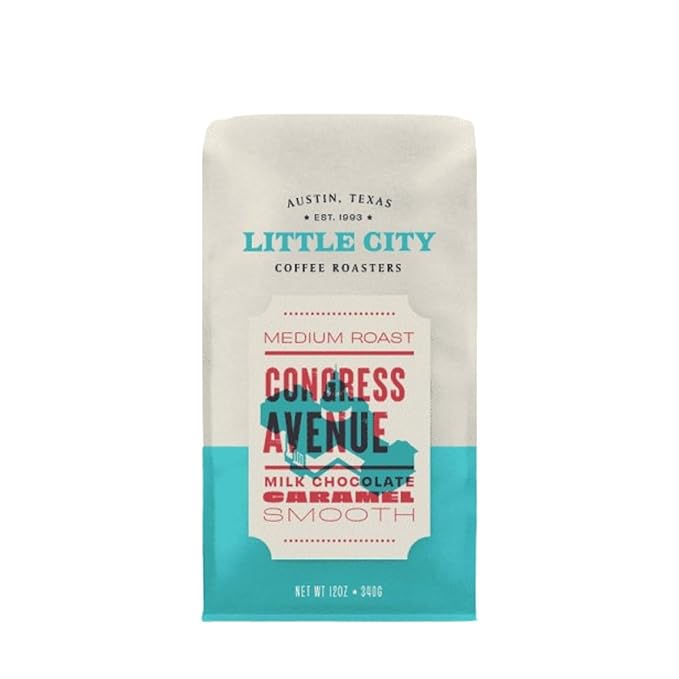 Congress Avenue - Roasted by Little City Coffee Roasters - Whole Bean Coffee - 5 Pound Bag