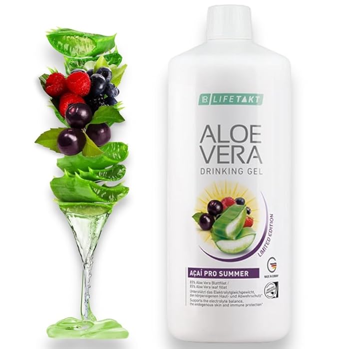 LR Health&ampBeauty Lifetakt Aloe Vera Drinking Acai Summer Women Men Health Drink Every Day Natural Treatment - 1000 ml./33.8 fl.oz