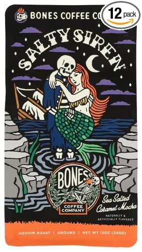 Bones Coffee Co Ground Salty Siren 12 oz (Pack of 12)