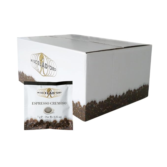 Miscela d'Oro Single Shot Espresso Cremoso Ground Pods 150 pack